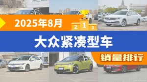 2025年8月大众紧凑型车销量排行榜，宝来屈居第三，高尔夫成最大黑马