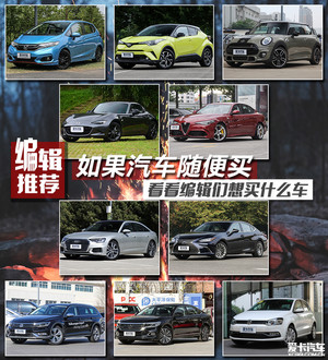 如果汽车随便买 看看编辑们想买什么车