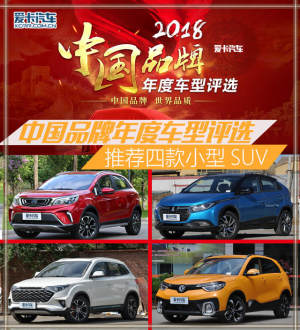 中国品牌年度车型评选 推荐四款小型SUV
