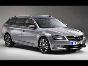 斯柯达全新Superb Combi假想图 7月发布