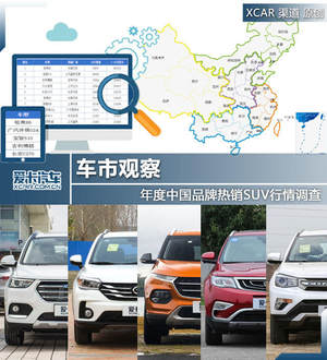 车市观察 年度中国品牌热销SUV行情调查