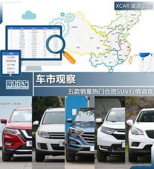 车市观察 五款热门合资紧凑SUV行情调查