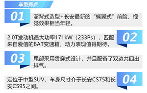 颜值还不错，实力几何？ 长安CS85静评