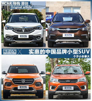 个子小本事大 实惠的中国品牌小型SUV