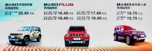 北京越野BJ40全系国六车上市 16.49万起售