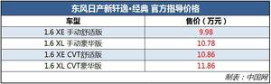 新轩逸·经典上市 将与全新一代轩逸同堂销售