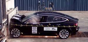 特斯拉 Model 3 碰撞测试：创欧洲 NCAP 辅助安全得分记录