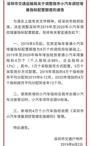 突发消息！广深两地突然放宽小汽车增量指标 最高增 10 万个