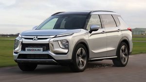 使用插混系统/外观变化大 全新一代三菱欧蓝德渲染图曝光