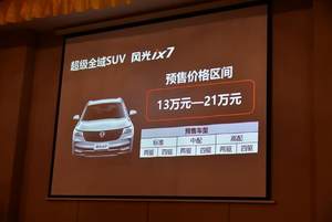 7座高配置 东风风光ix7打造品牌新旗舰