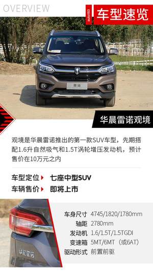 网购一台七座SUV？ 试驾华晨雷诺观境