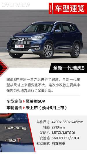 内饰动力双提升 实拍奇瑞全新一代瑞虎8