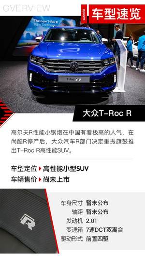 高尔夫R不再孤单 大众T-Roc R车展实拍
