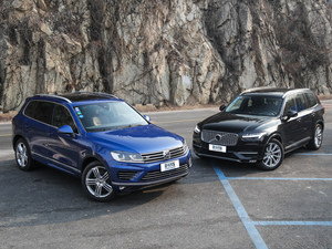 爱卡SUV专业测试 大众途锐VS沃尔沃XC90