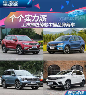 个个实力派 上市即热销的中国品牌新车
