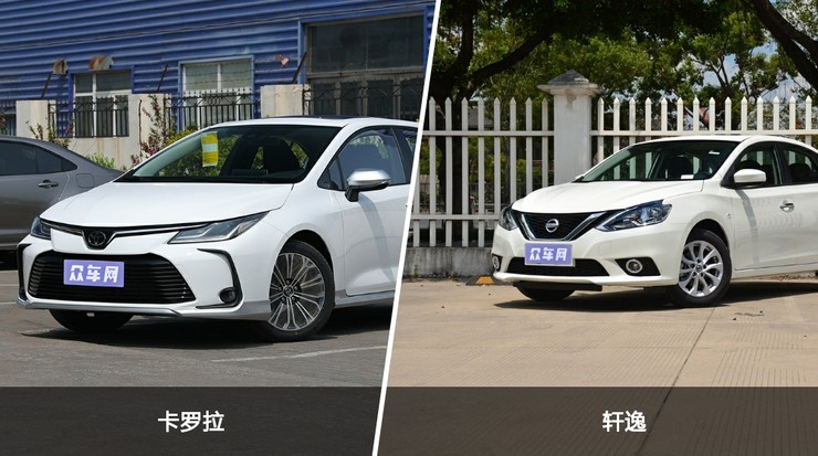 卡罗拉和轩逸哪个好外观内饰动力油耗续航尺寸对比