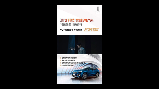 WEY VV7 价格公布TVC