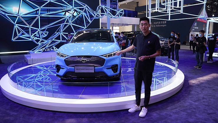 电动版福特野马Mach-E惊现2020北京车展
